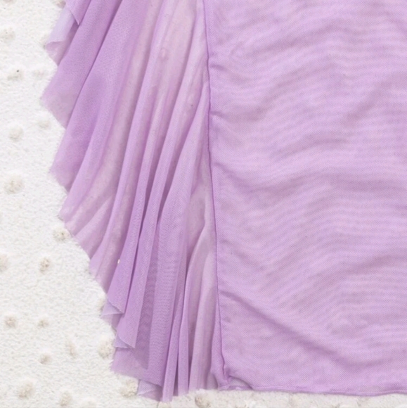 Lilac Ruffle Swimsuit Cover up pants - Picture 5 of 7